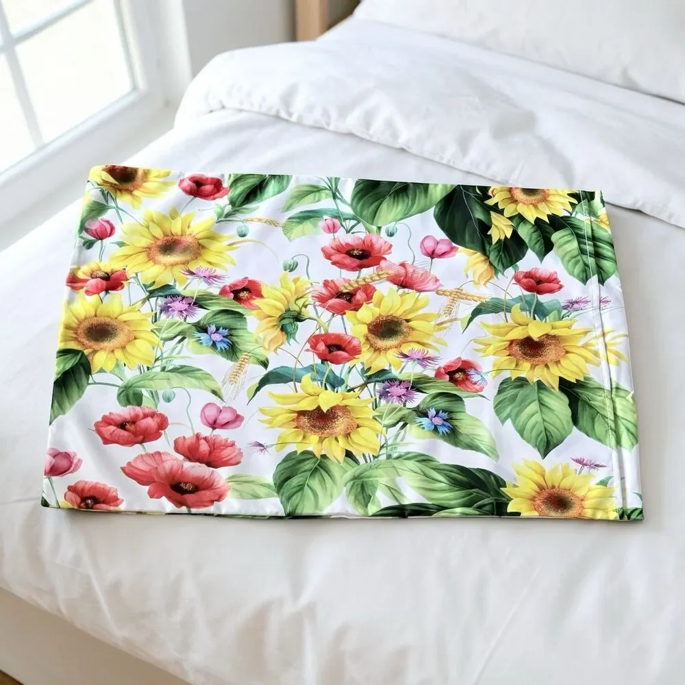 Silk Feel Bright Vibrant Multicolor Pillowcase 30